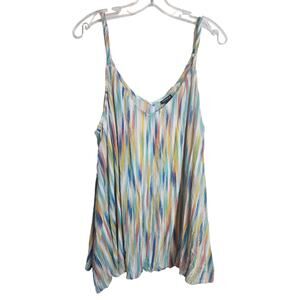 Torrid Vertical Stripe Crepe Tank, Size 5X